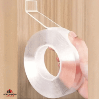 Scotch double face nano Transparent 5M – Ultra-Résistante pour Tout Fixer Sans Percer !